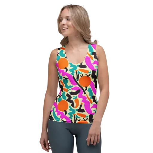 Neon Market on a Women's Tank Top