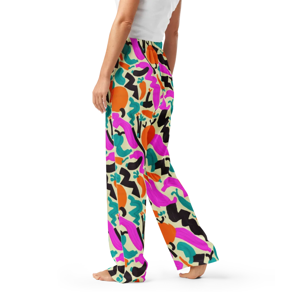 Neon Market on Women's Pajama Pants — Left