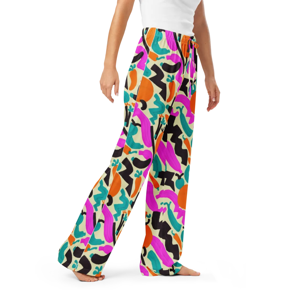 Neon Market on Women's Pajama Pants — Right Front