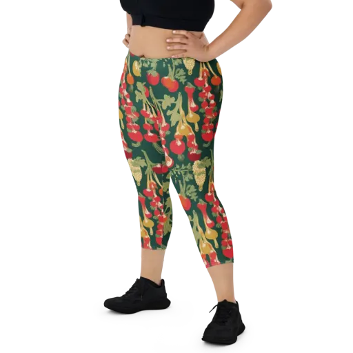 Root Cellar Rhapsody on a Capri Leggings