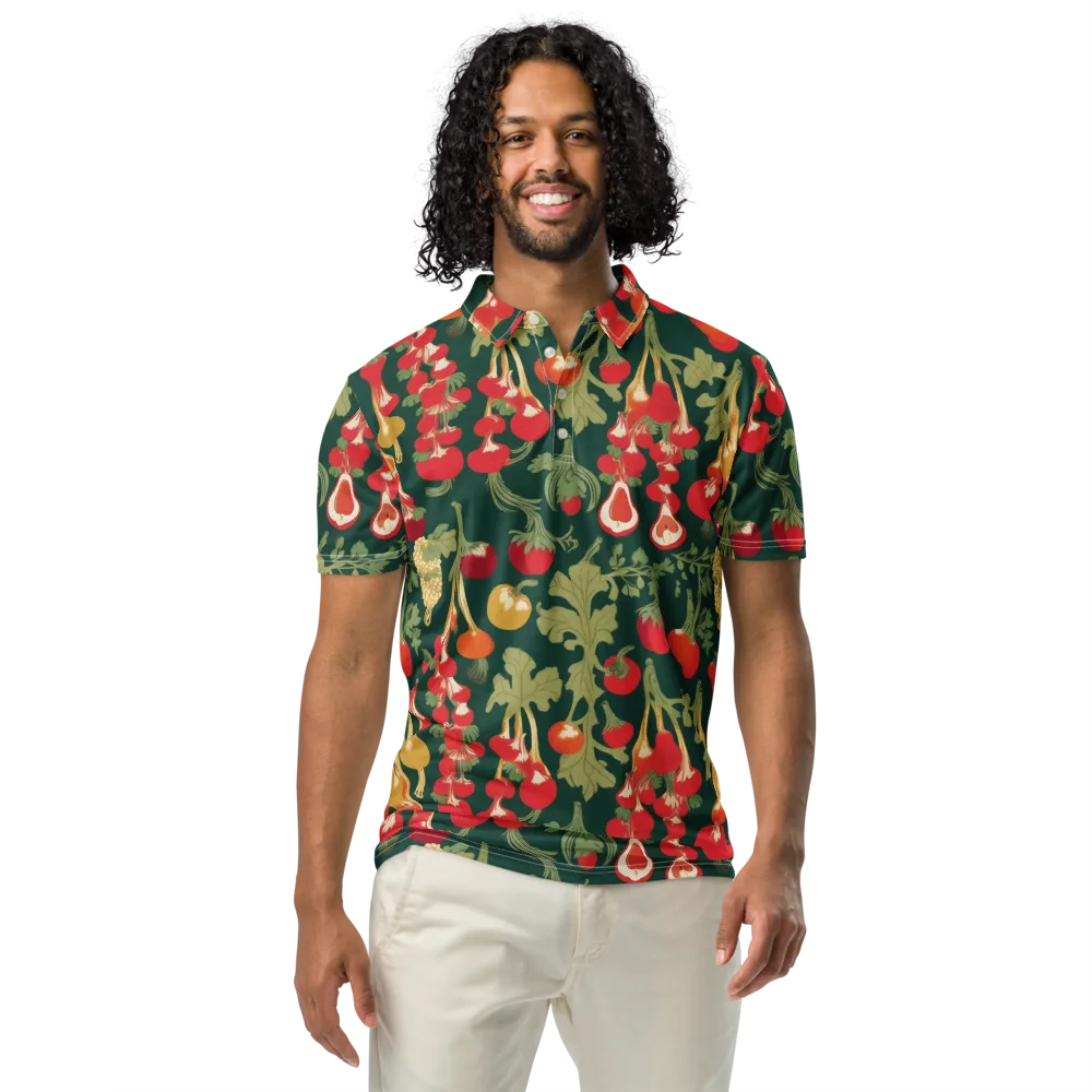 Root Cellar Rhapsody on Men's Slim Fit Polo Shirt — Front