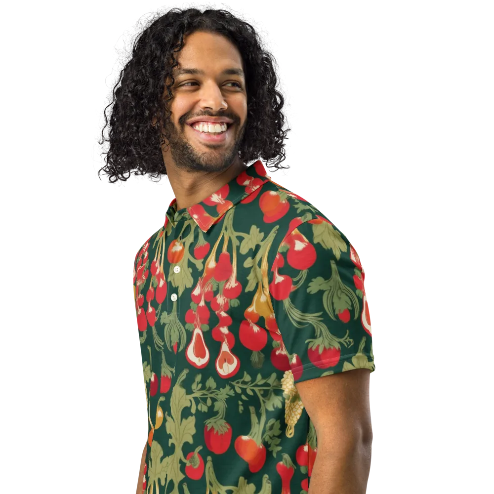 Root Cellar Rhapsody on Men's Slim Fit Polo Shirt — Left Front