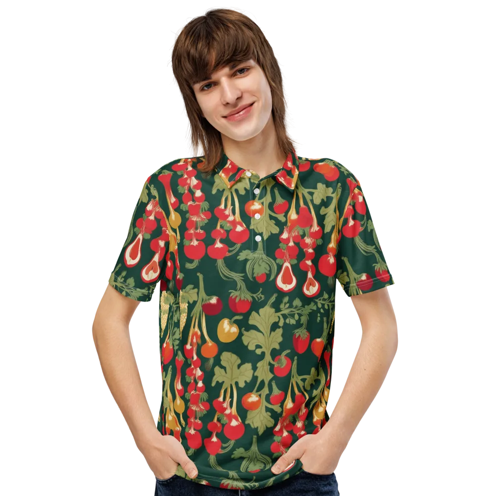 Root Cellar Rhapsody on Men's Slim Fit Polo Shirt — Front