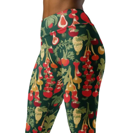 Root Cellar Rhapsody on a Yoga Leggings