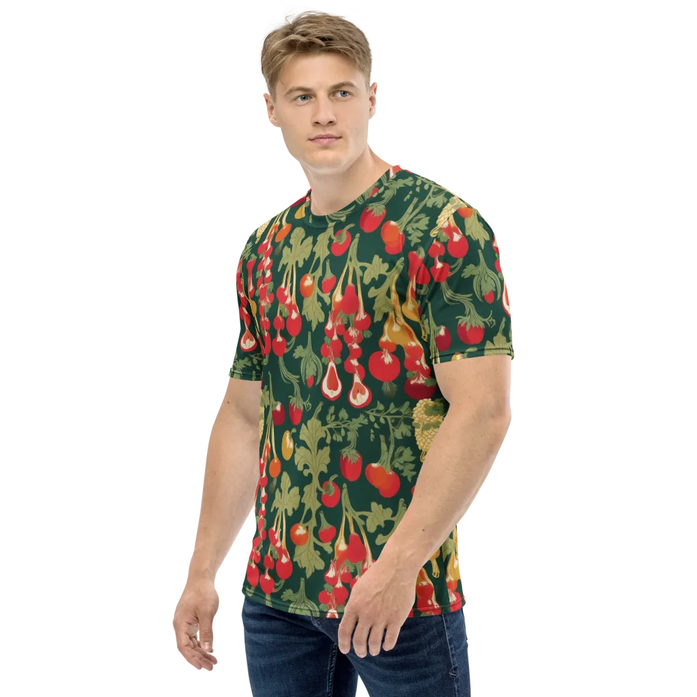Root Cellar Rhapsody on Men's Crew Neck T-Shirt — Left
