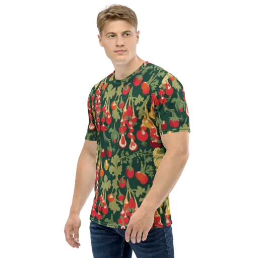 Root Cellar Rhapsody on a Men's Crew Neck T-Shirt