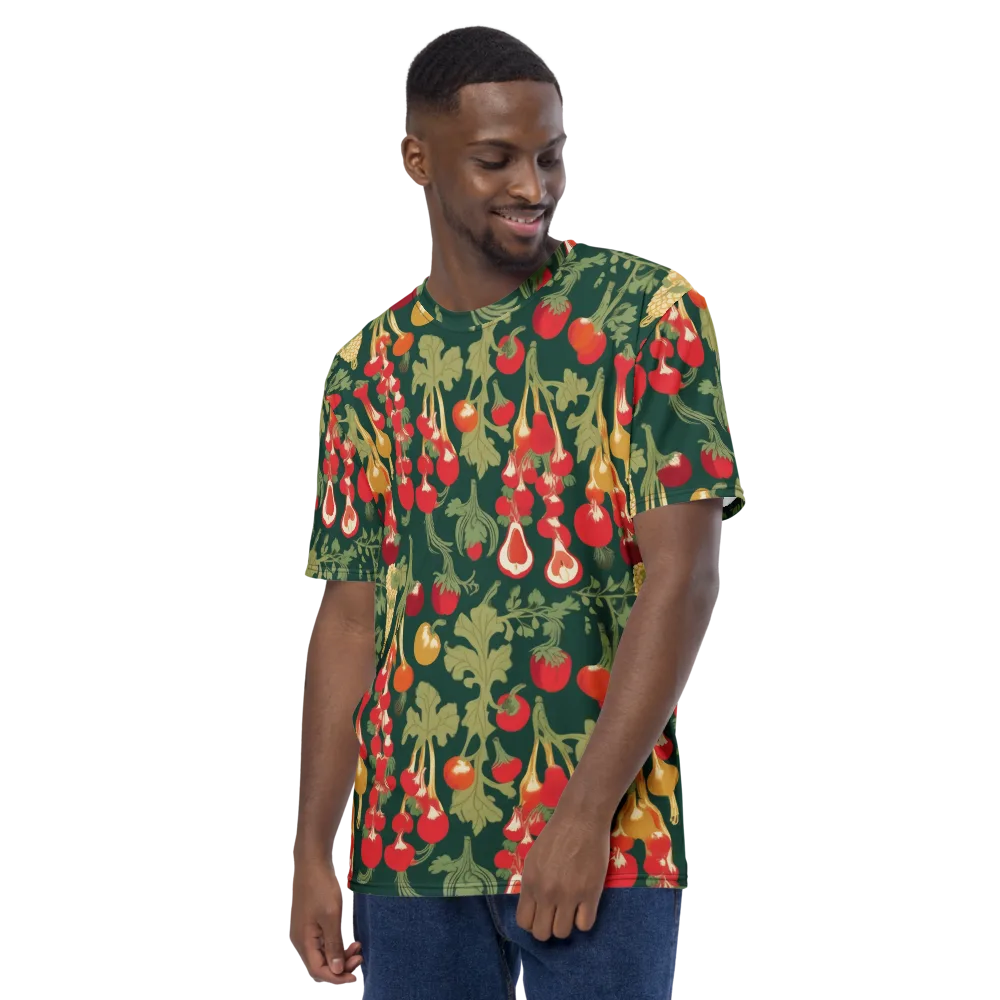 Root Cellar Rhapsody on Men's Crew Neck T-Shirt — Left