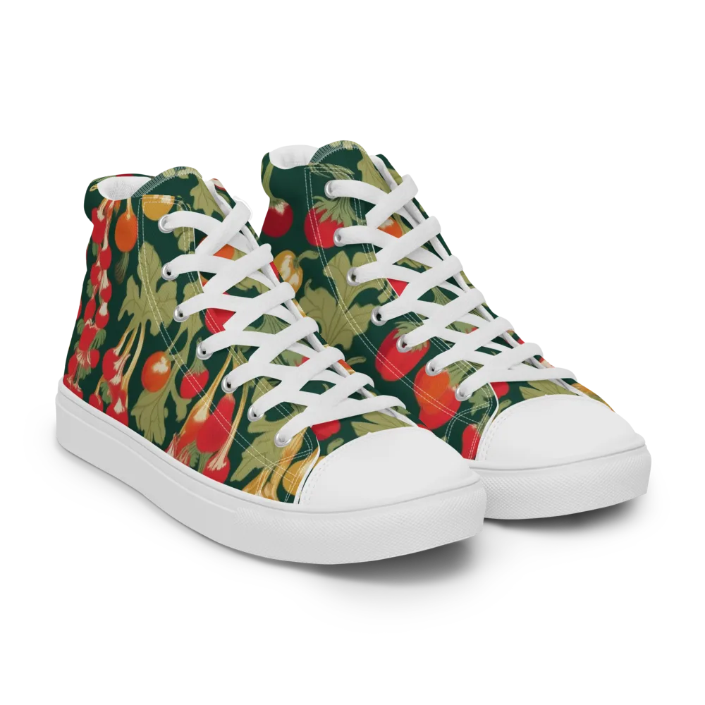 Root Cellar Rhapsody on Men's High Top Canvas Shoes — Right Front