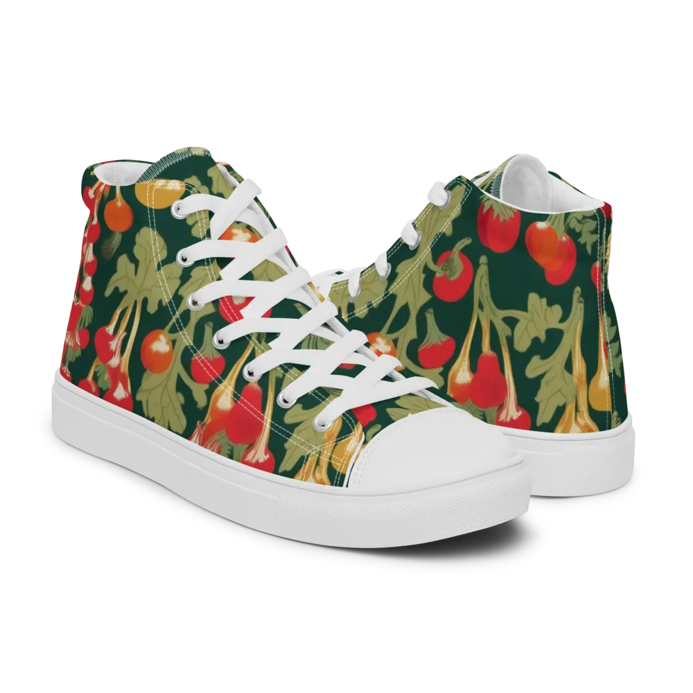 Root Cellar Rhapsody on Men's High Top Canvas Shoes — Right