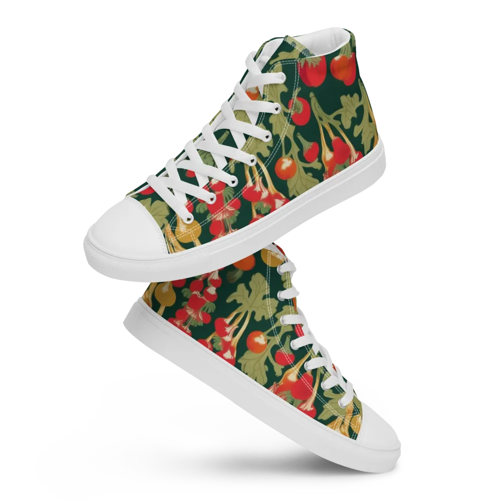 Root Cellar Rhapsody on Men's High Top Canvas Shoes — Front