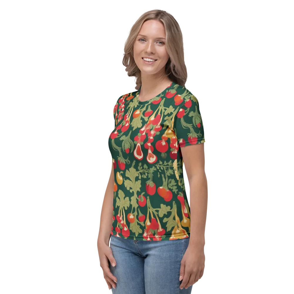 Root Cellar Rhapsody on Women's Crew Neck T-Shirt — Left