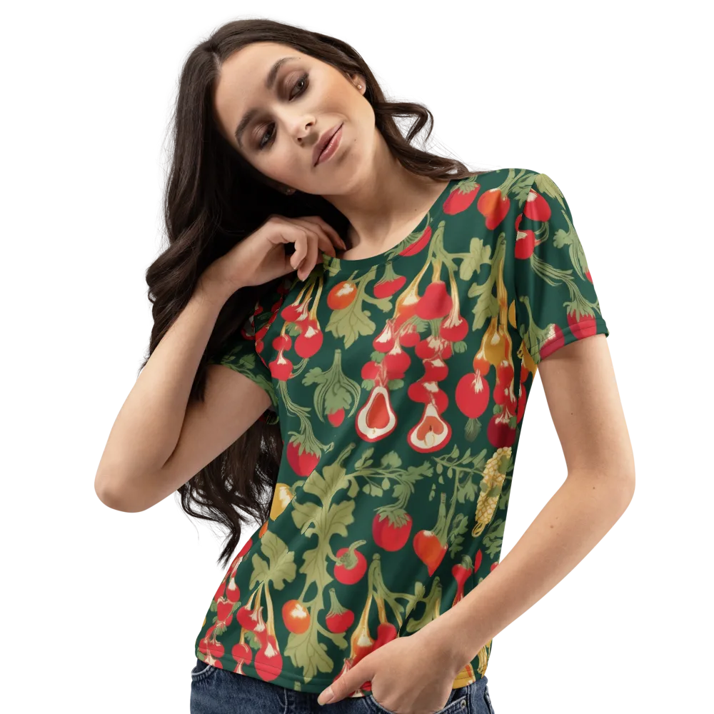 Root Cellar Rhapsody on Women's Crew Neck T-Shirt — Left Front