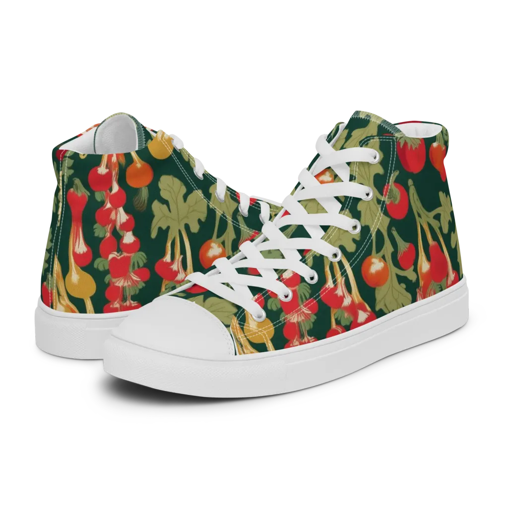 Root Cellar Rhapsody on Women's High Top Canvas Shoes — Left