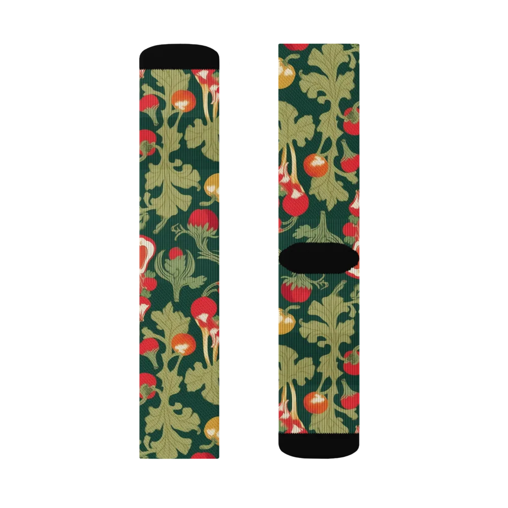 Root Cellar Rhapsody on Socks — Left Sock