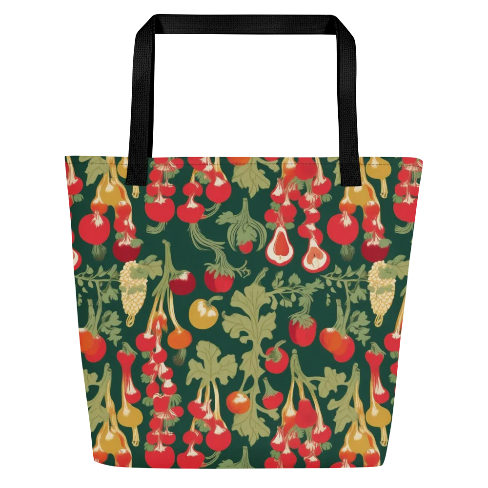 Root Cellar Rhapsody on Large Tote Bag W/ Pocket — Front