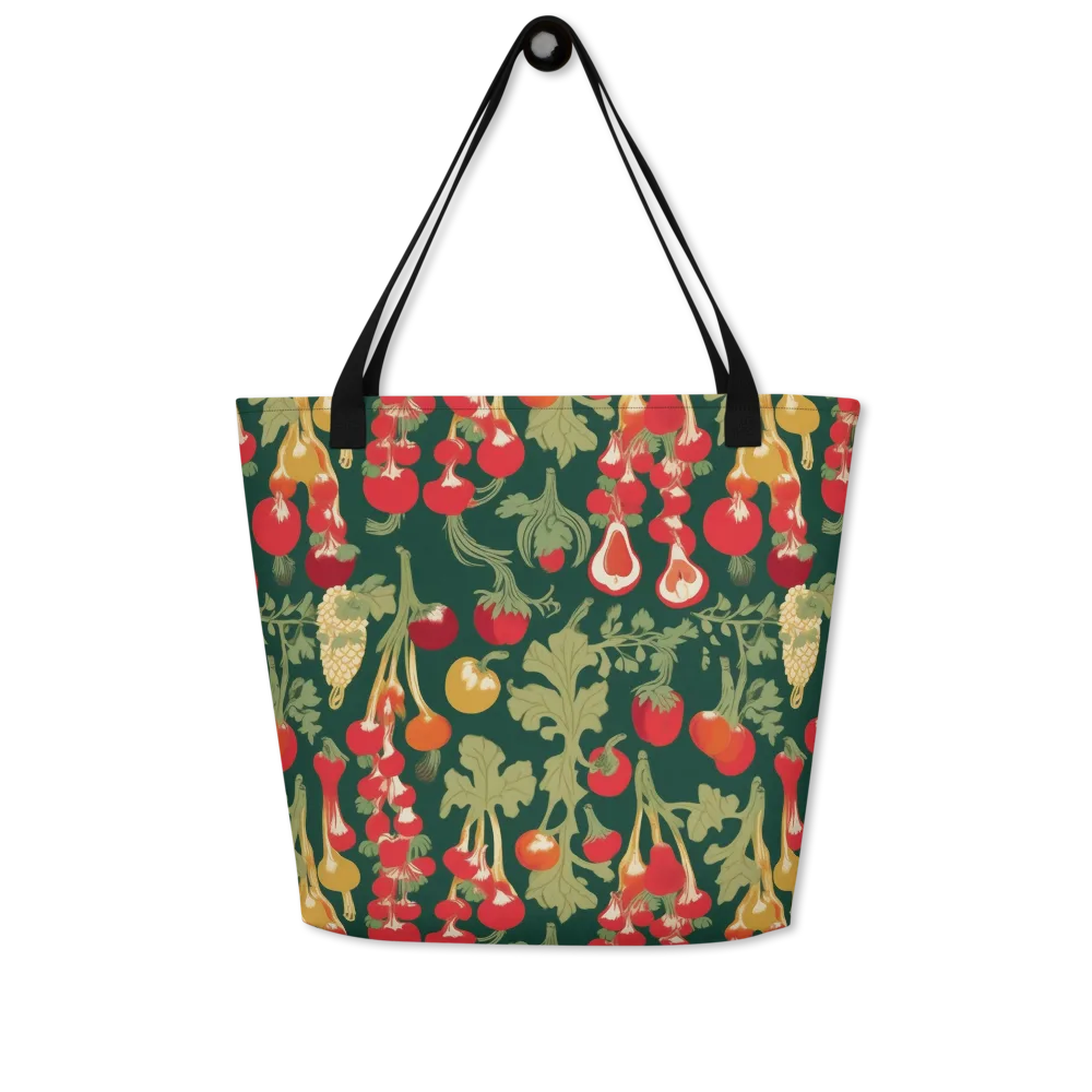 Root Cellar Rhapsody on Large Tote Bag W/ Pocket — Front