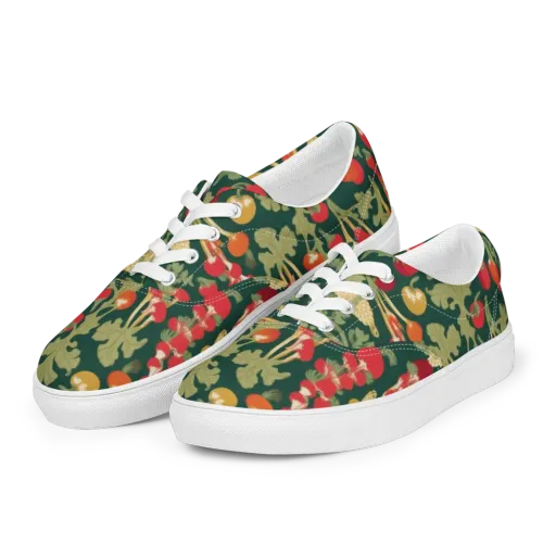 Root Cellar Rhapsody on a Men's Lace-Up Canvas Shoes