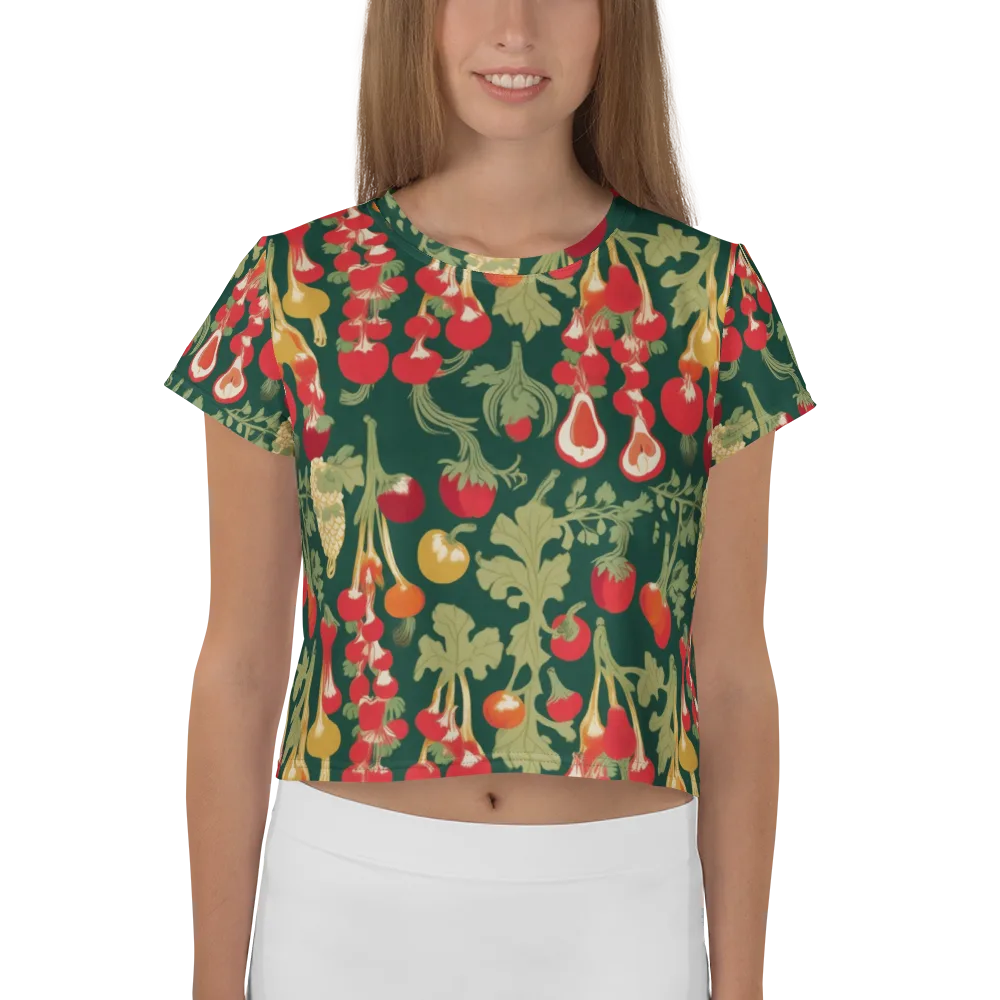 Root Cellar Rhapsody on Crop Tee — Front