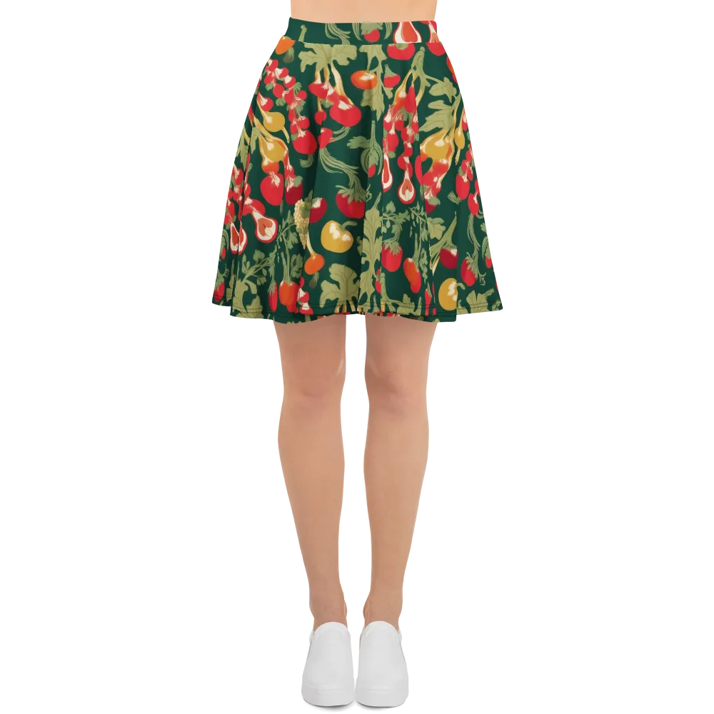 Root Cellar Rhapsody on Skater Skirt — Front