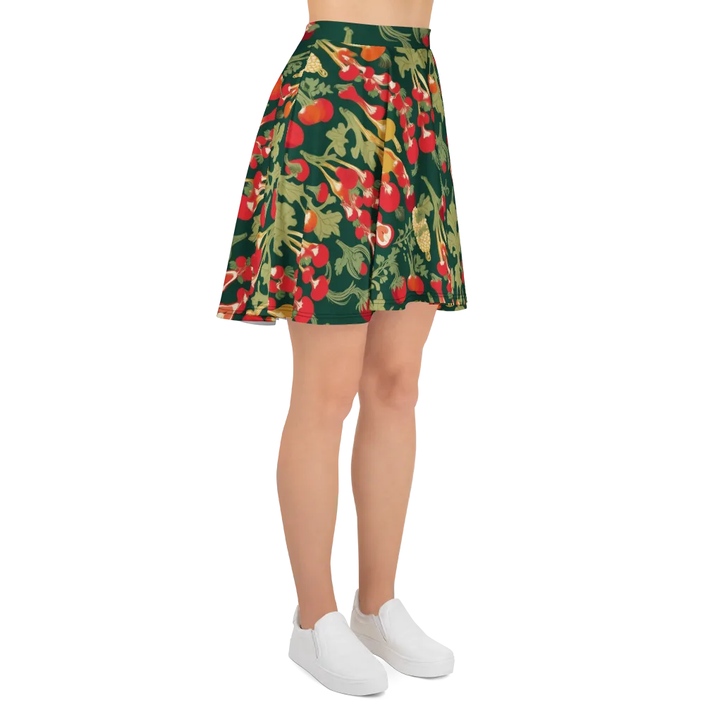 Root Cellar Rhapsody on Skater Skirt — Right