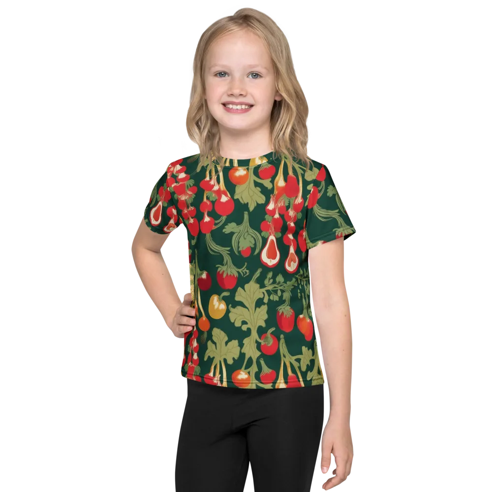 Root Cellar Rhapsody on Kids Crew Neck T-Shirt — Front
