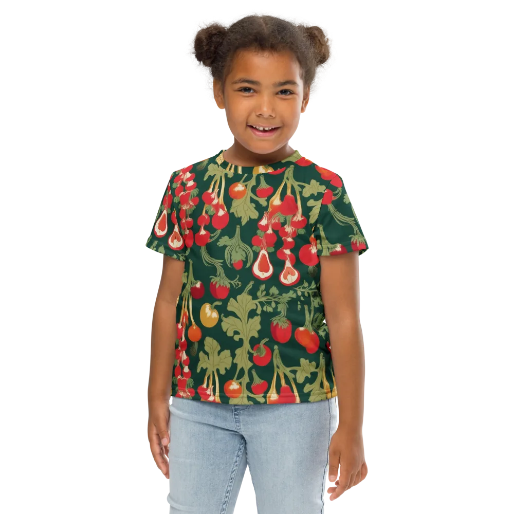 Root Cellar Rhapsody on Kids Crew Neck T-Shirt — Front