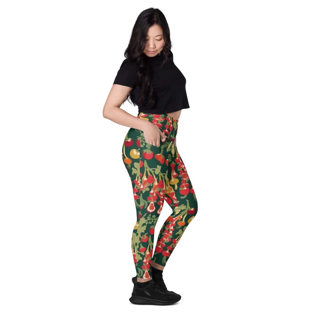 Root Cellar Rhapsody on Leggings with Pockets — Right