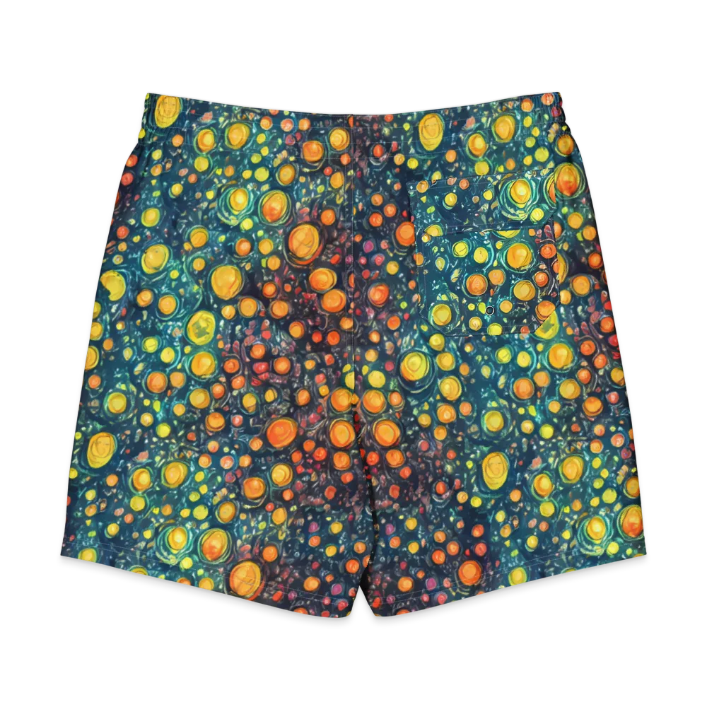 Starry Orbits on Men's Board Shorts — Back