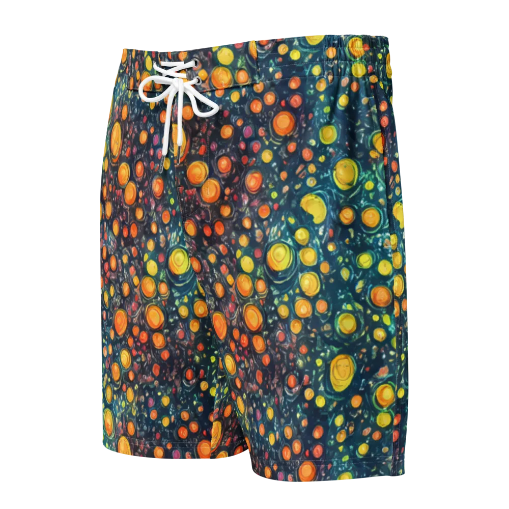 Starry Orbits on Men's Board Shorts — Front