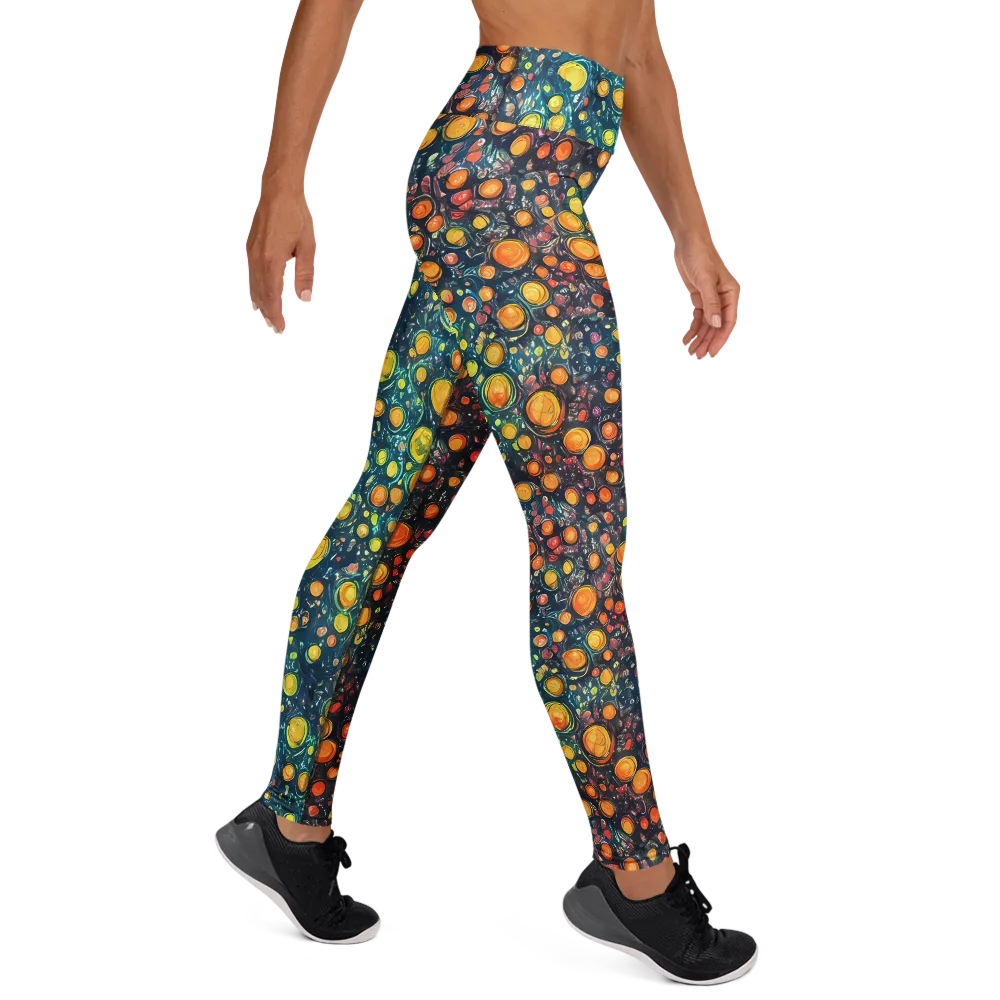 Starry Orbits on Yoga Leggings — Right