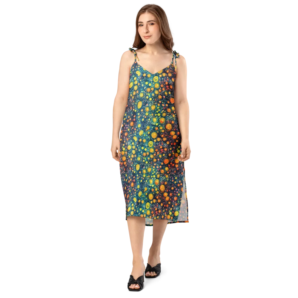 Starry Orbits on Slip Dress — Front
