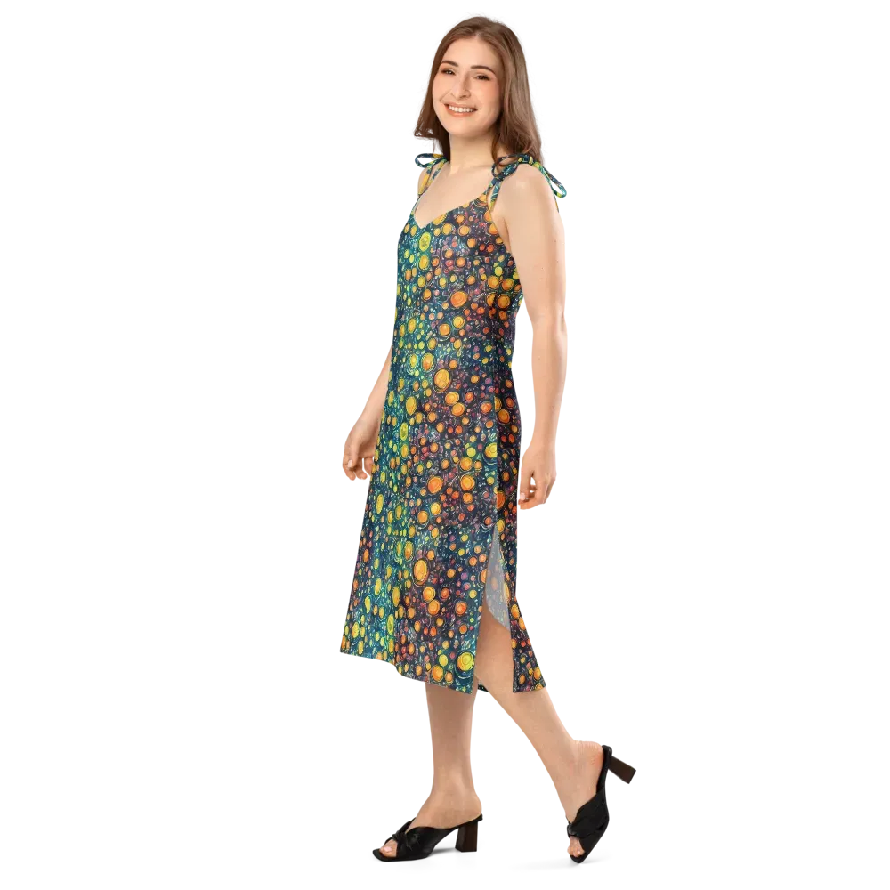 Starry Orbits on Slip Dress — Left Front