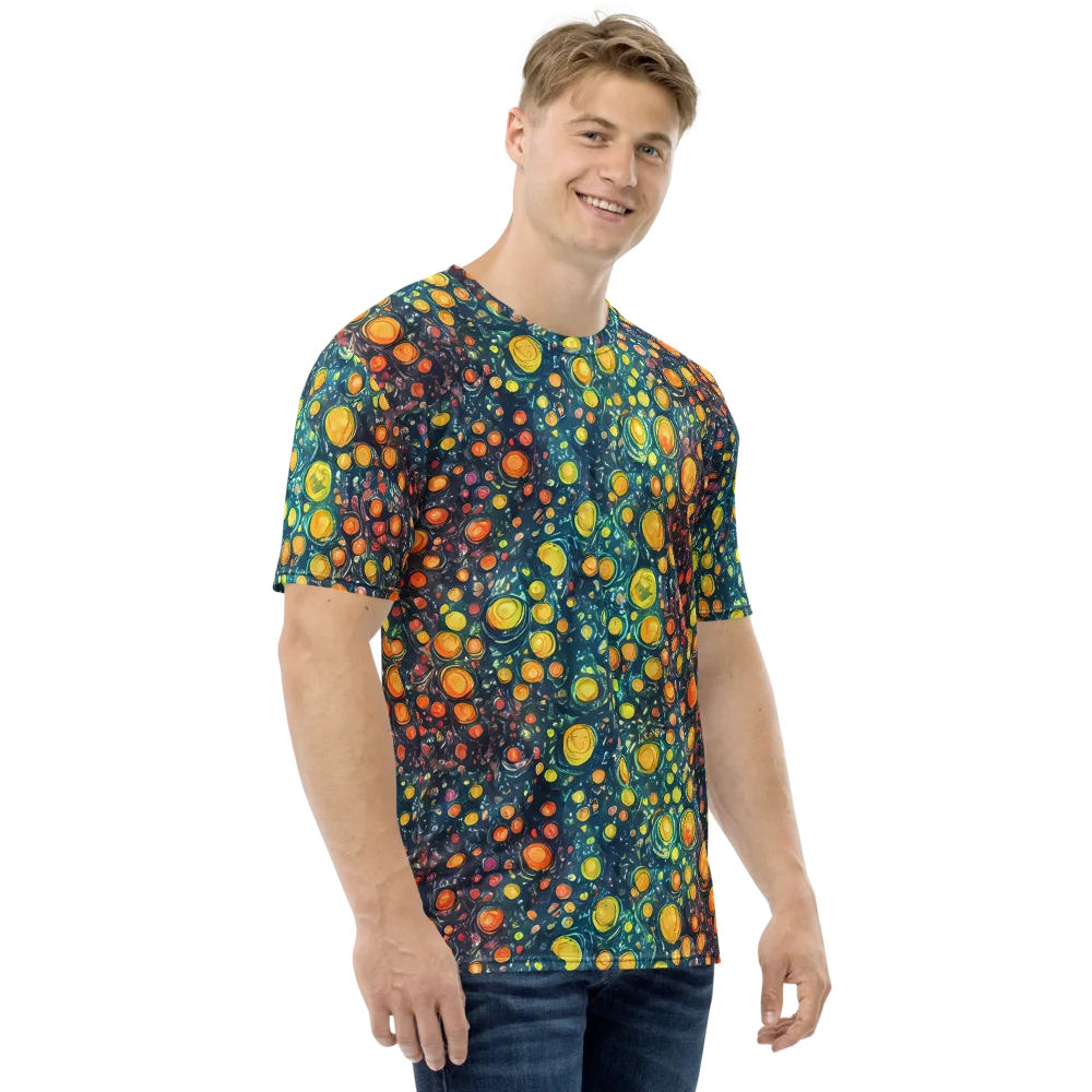 Starry Orbits on Men's Crew Neck T-Shirt — Right