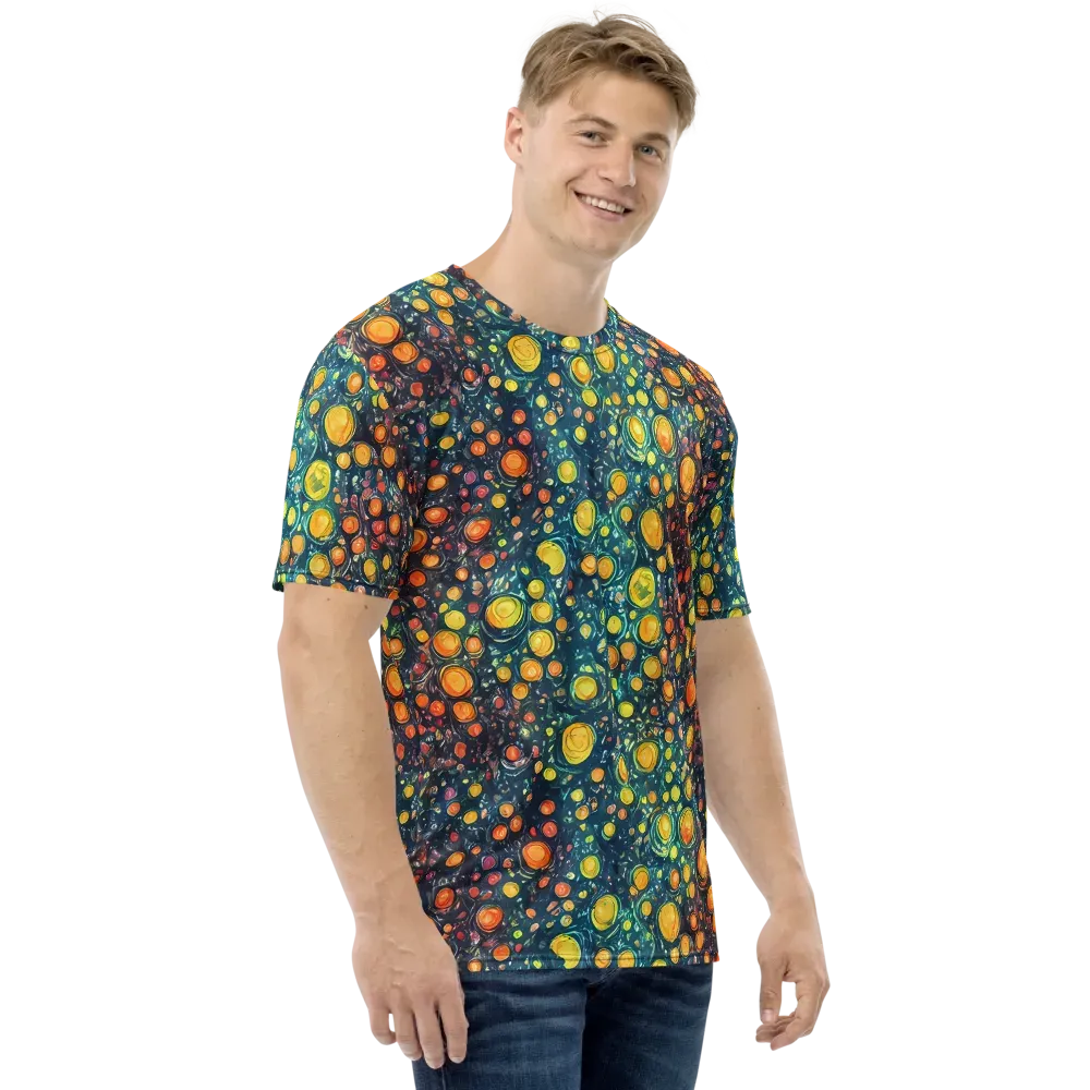 Starry Orbits on Men's Crew Neck T-Shirt — Right