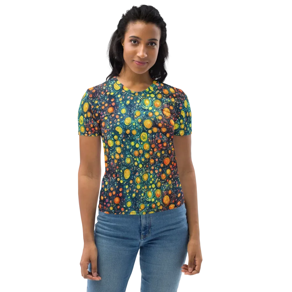 Starry Orbits on Women's Crew Neck T-Shirt — Front