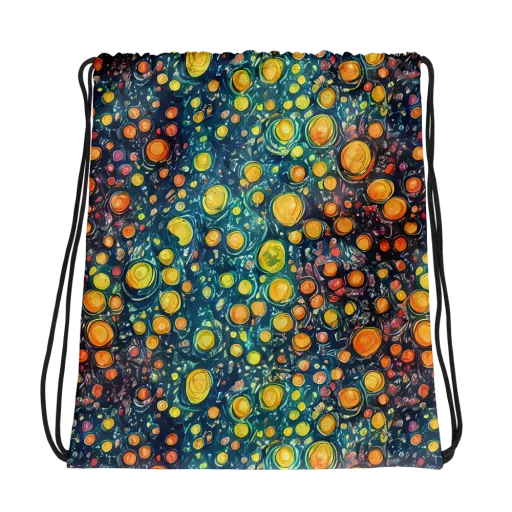 Starry Orbits on a Drawstring Bag