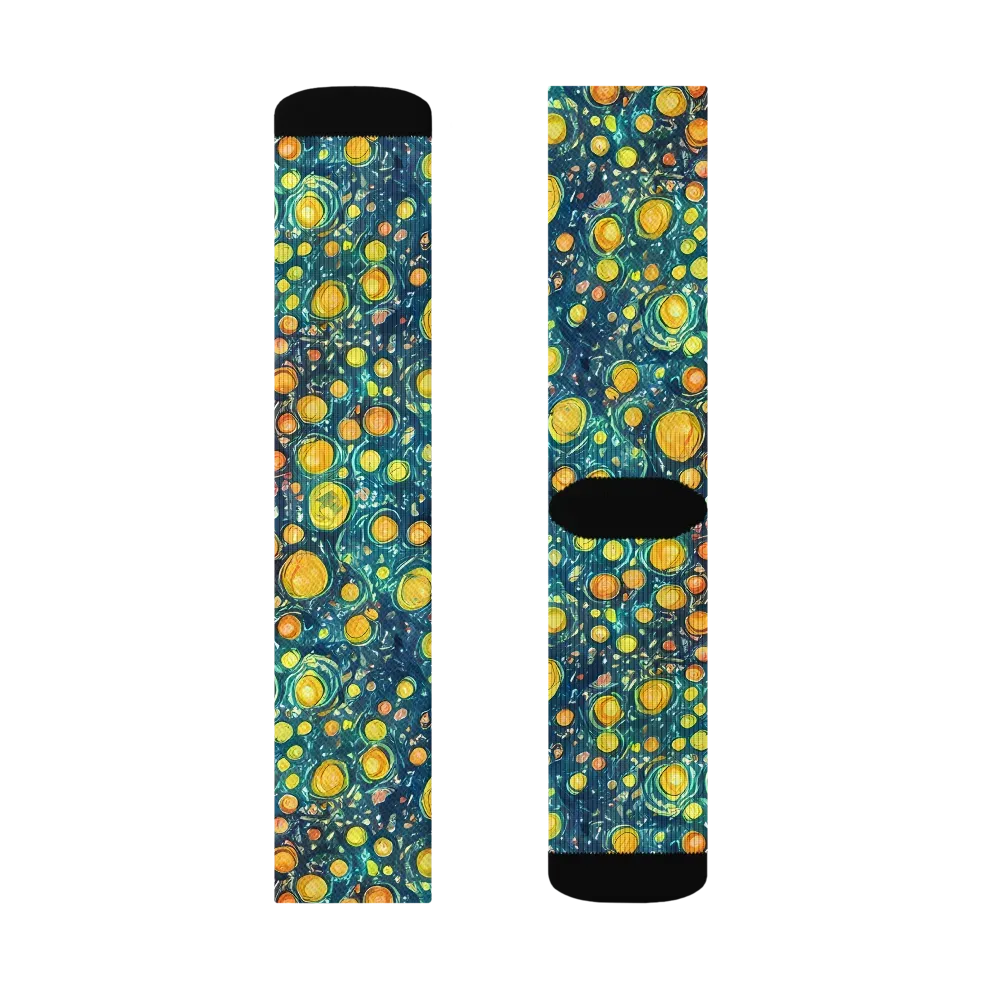 Starry Orbits on Socks — Right Sock