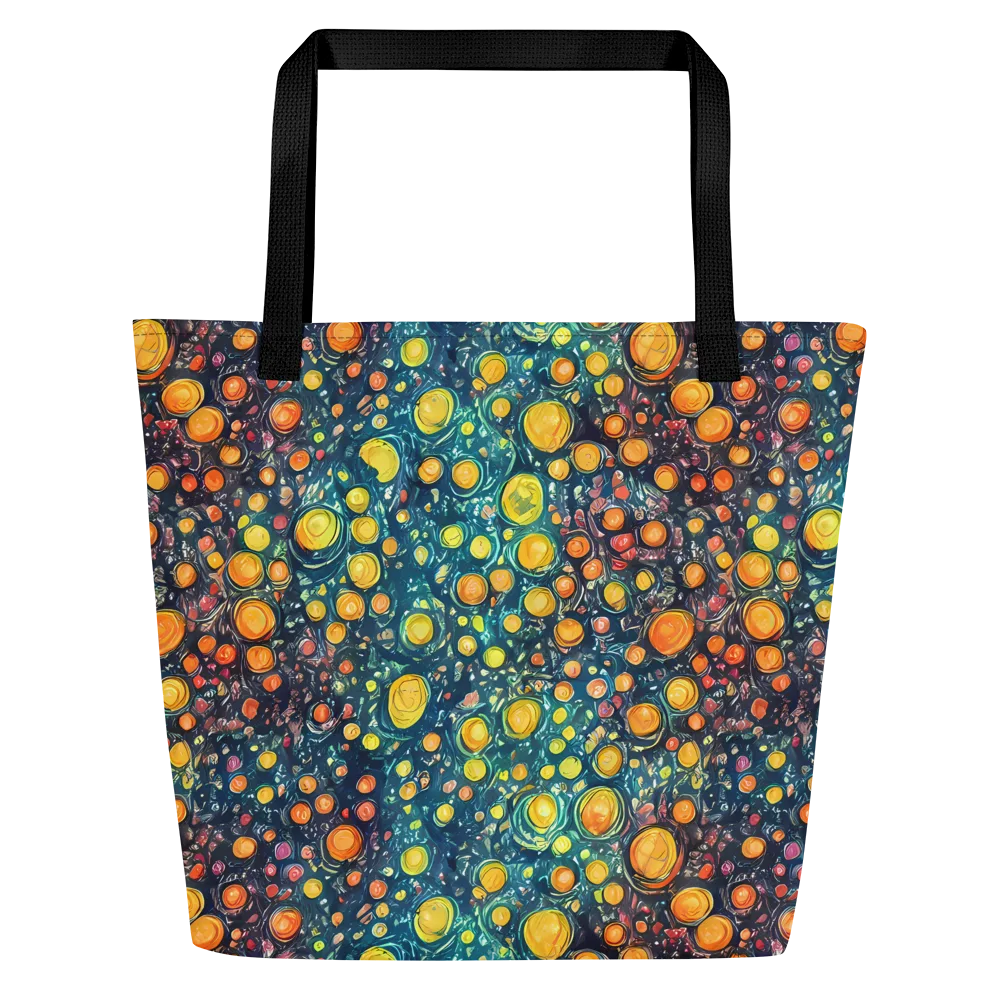 Starry Orbits on Large Tote Bag W/ Pocket — Front