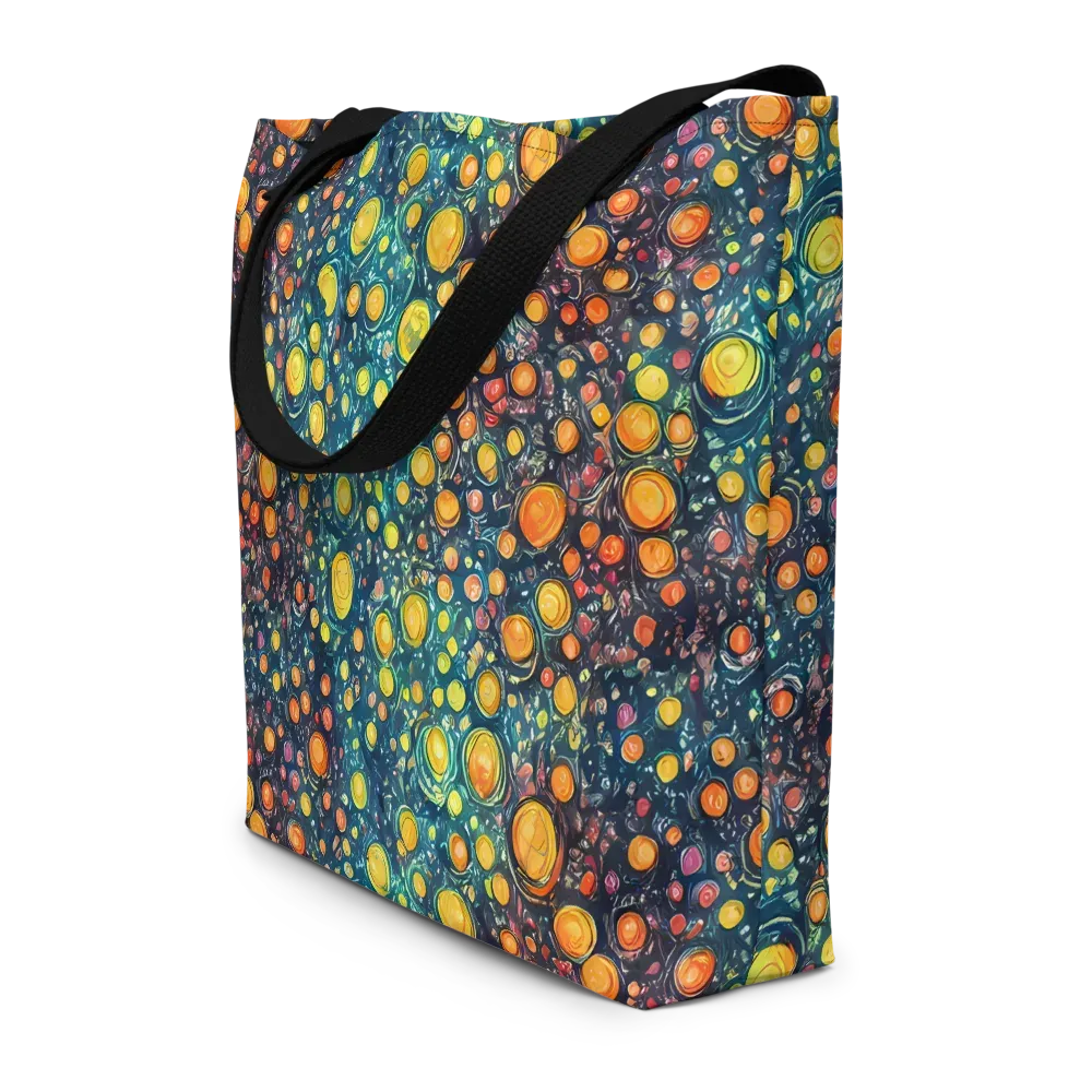 Starry Orbits on Large Tote Bag W/ Pocket — Front