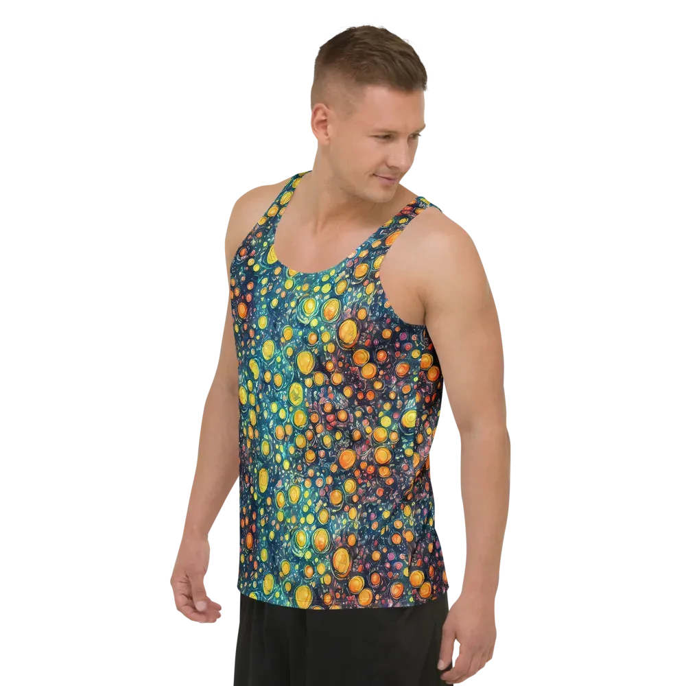 Starry Orbits on Men's Tank Top — Left Front