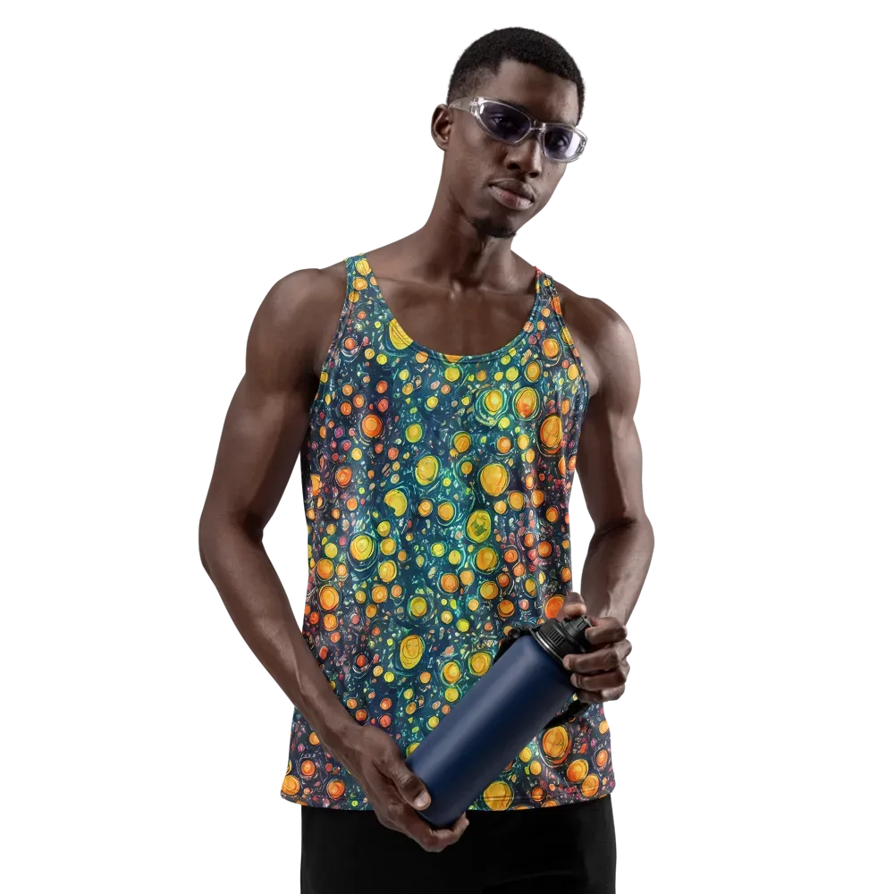 Starry Orbits on Men's Tank Top — Front
