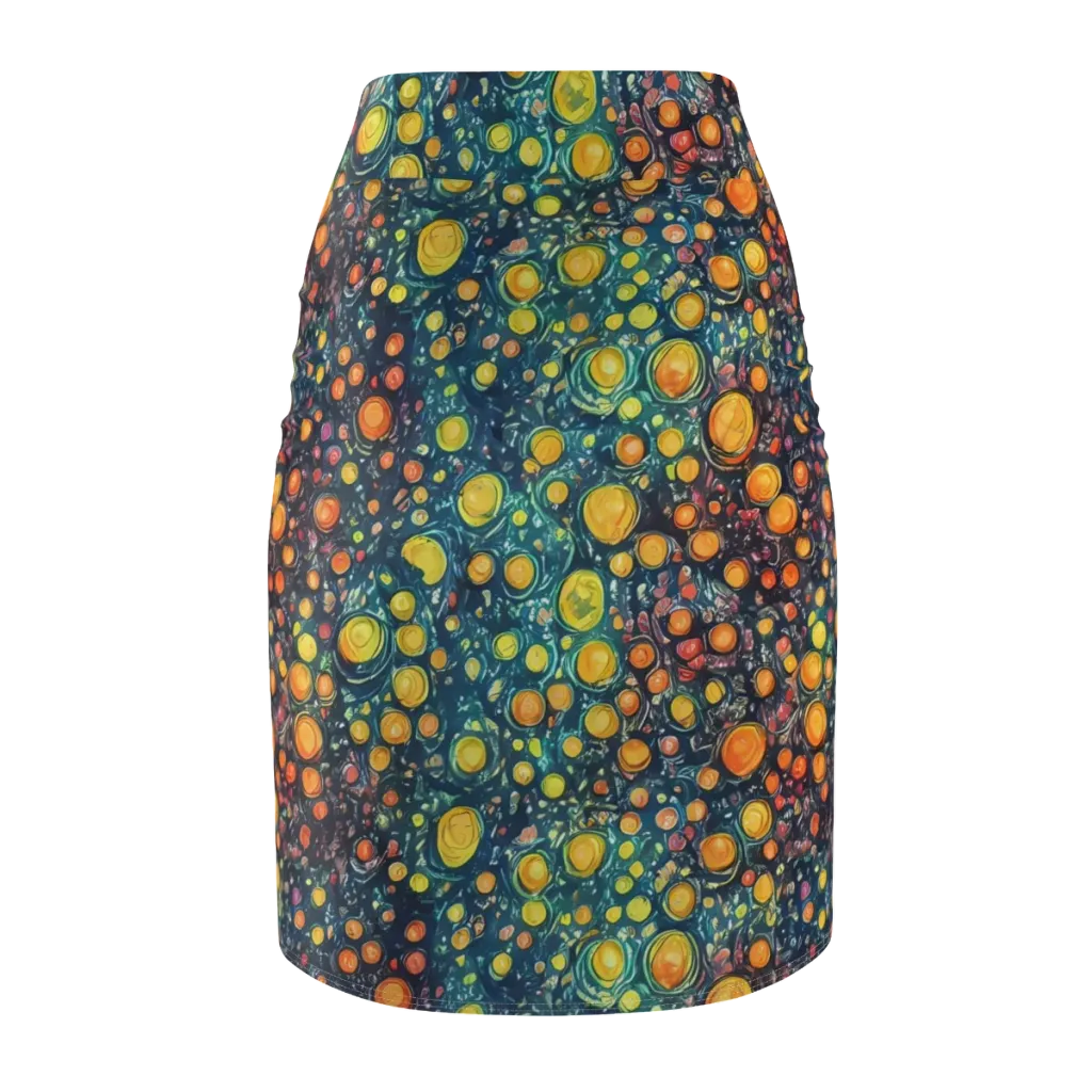 Starry Orbits on Pencil Skirt — Back