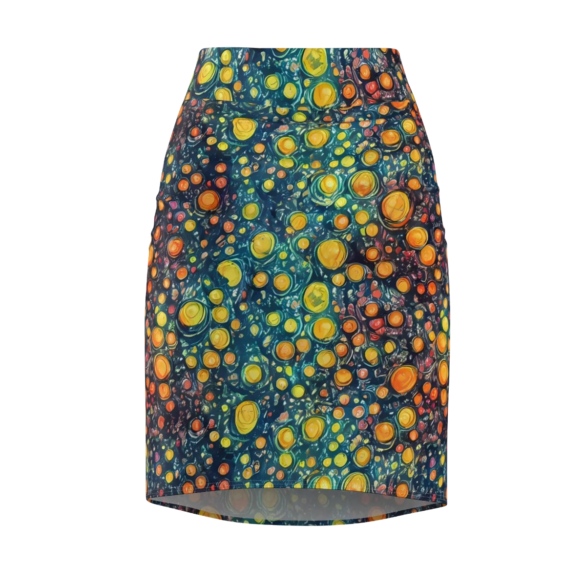 Starry Orbits on Pencil Skirt — Front