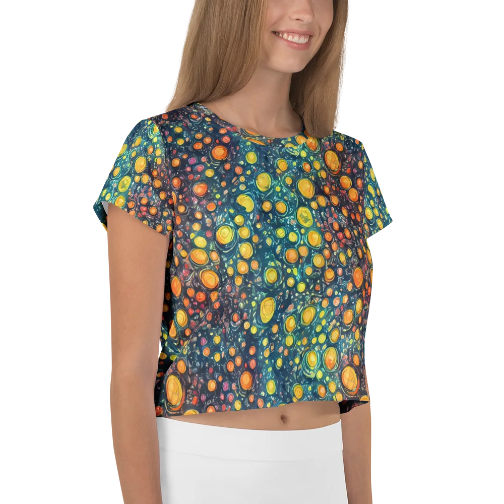 Starry Orbits on Crop Tee — Right