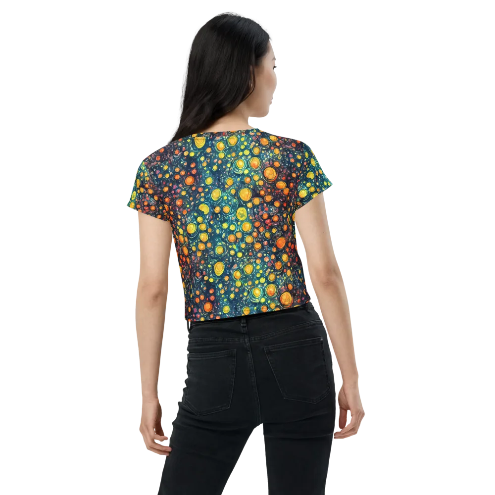 Starry Orbits on Crop Tee — Back