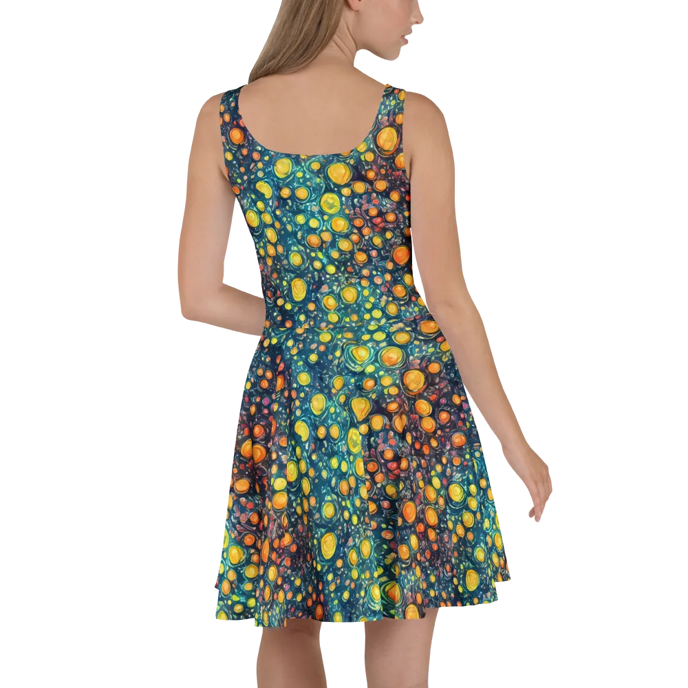 Starry Orbits on Skater Dress — Back