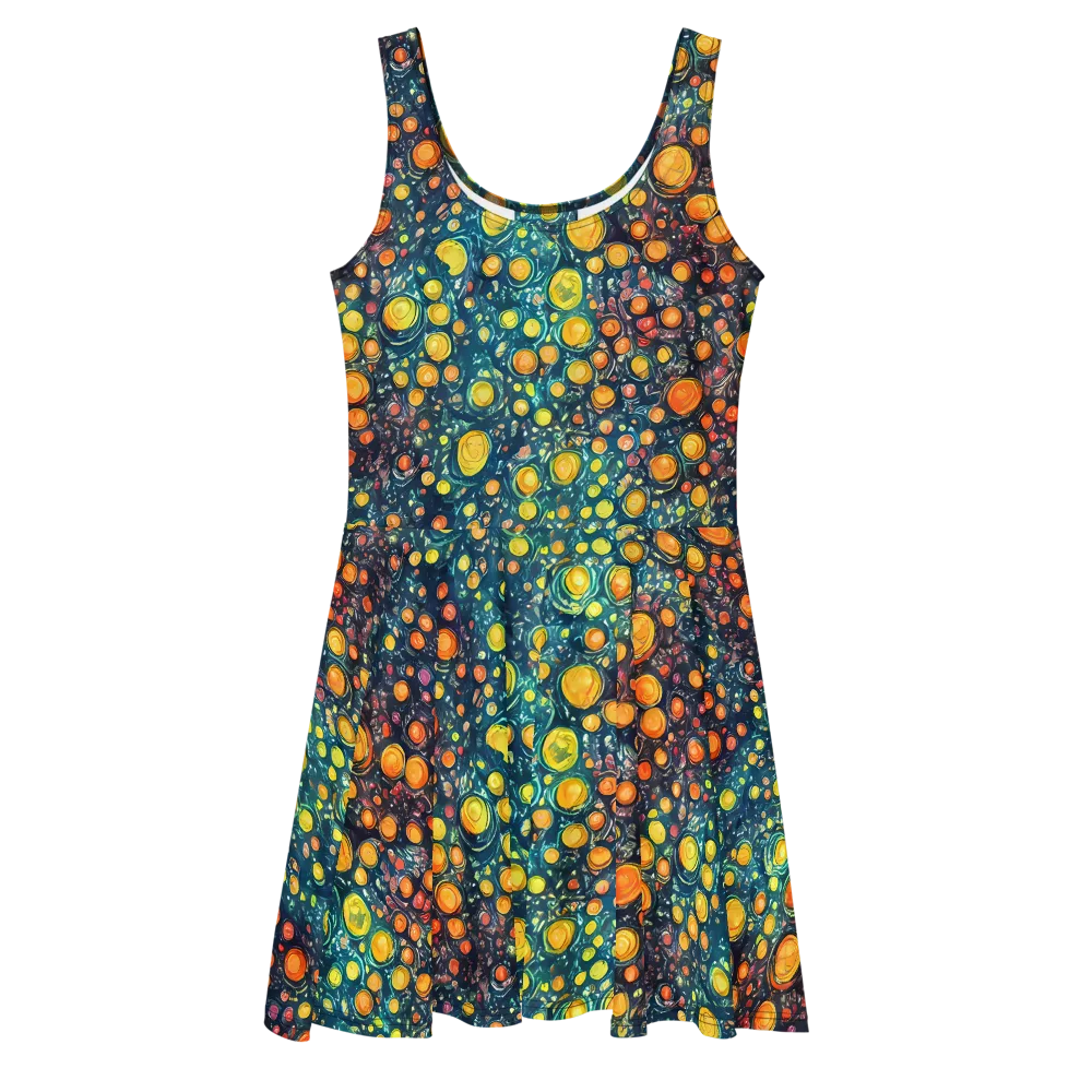 Starry Orbits on Skater Dress — Front