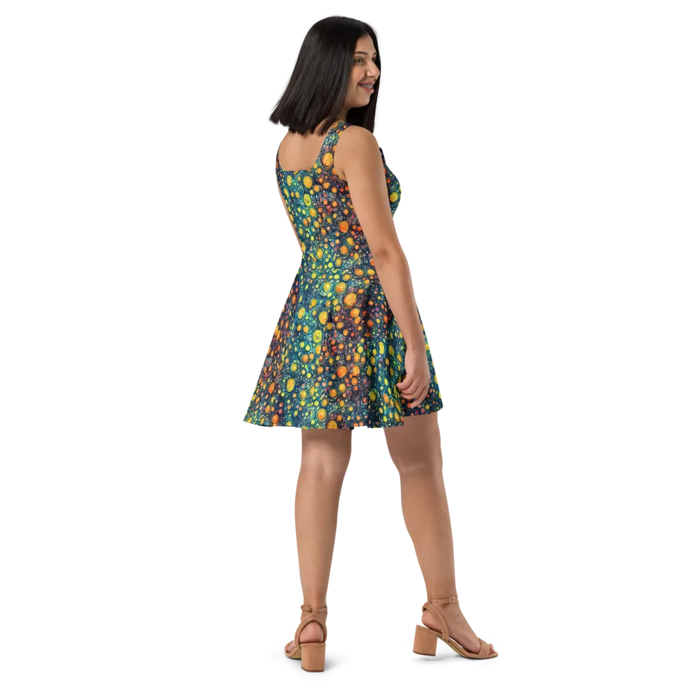 Starry Orbits on Skater Dress — Right