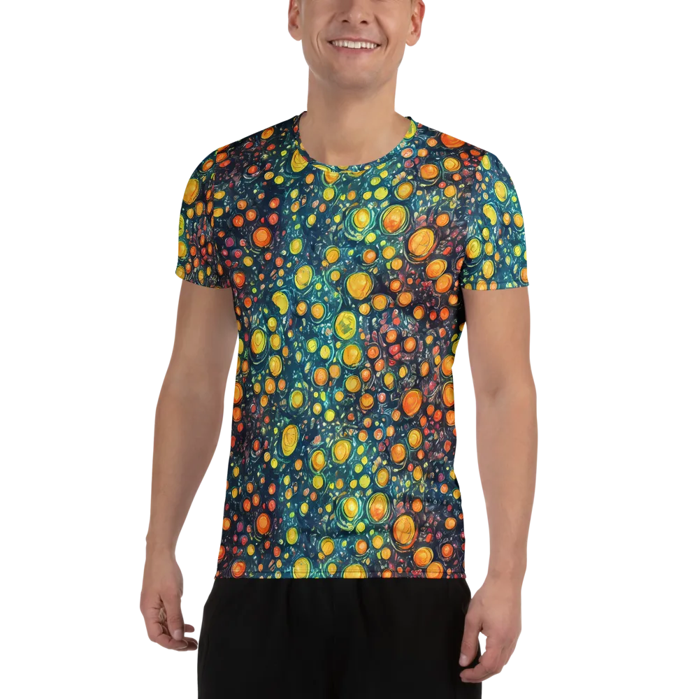 Starry Orbits on Men's Athletic T-Shirt — Front