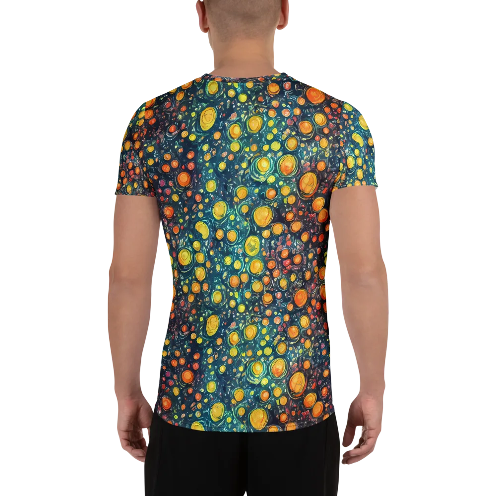 Starry Orbits on Men's Athletic T-Shirt — Back